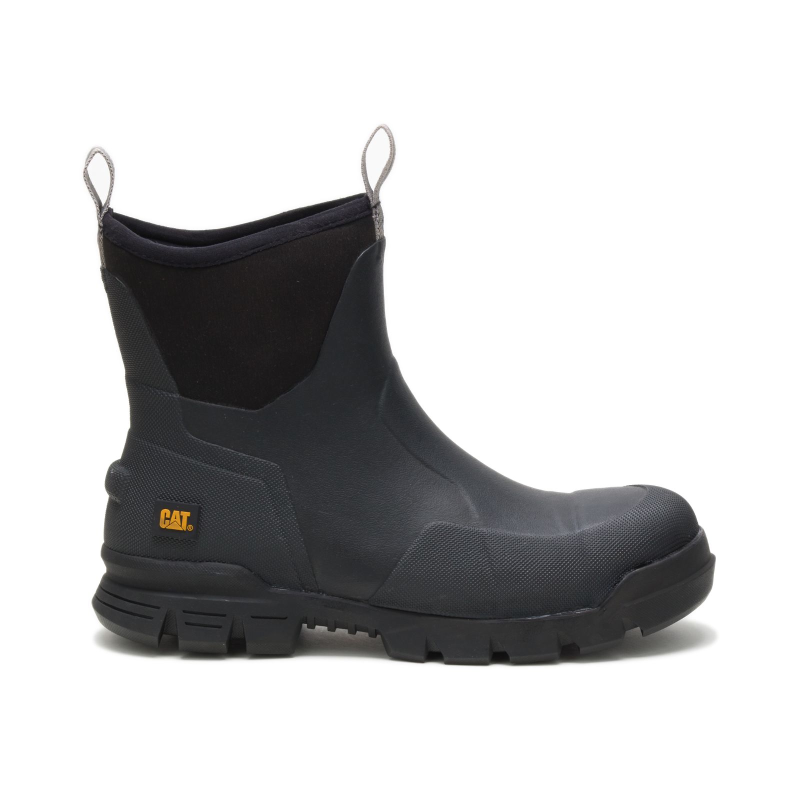 Black Caterpillar Stormers 6" Steel Toe Men's Work Boots | Cat-690127