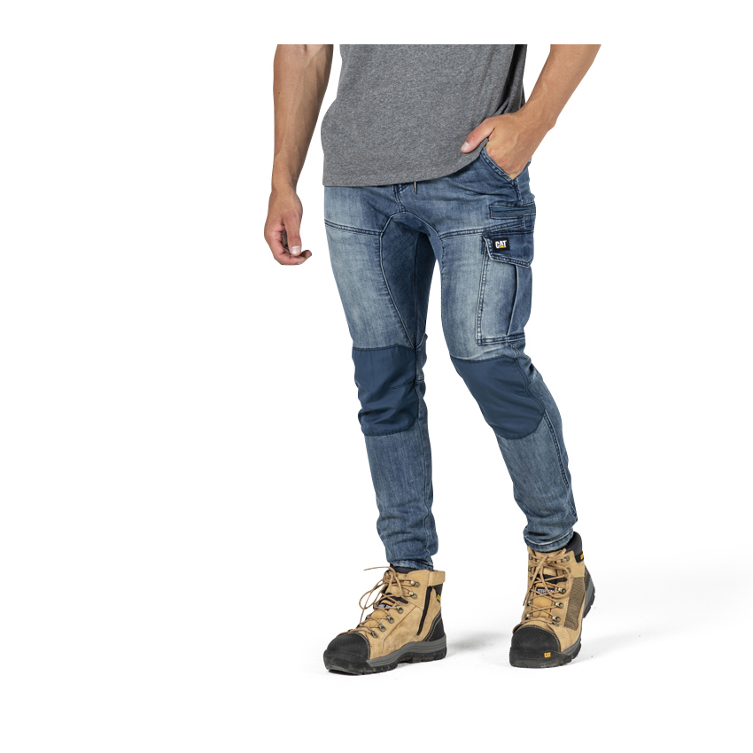 Blue Caterpillar Dynamic Men's Pants | Cat-180423