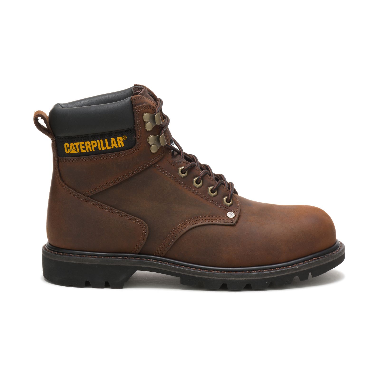 Dark Brown Caterpillar Second Shift Steel Toe Men's Steel Toe Boots | Cat-172560