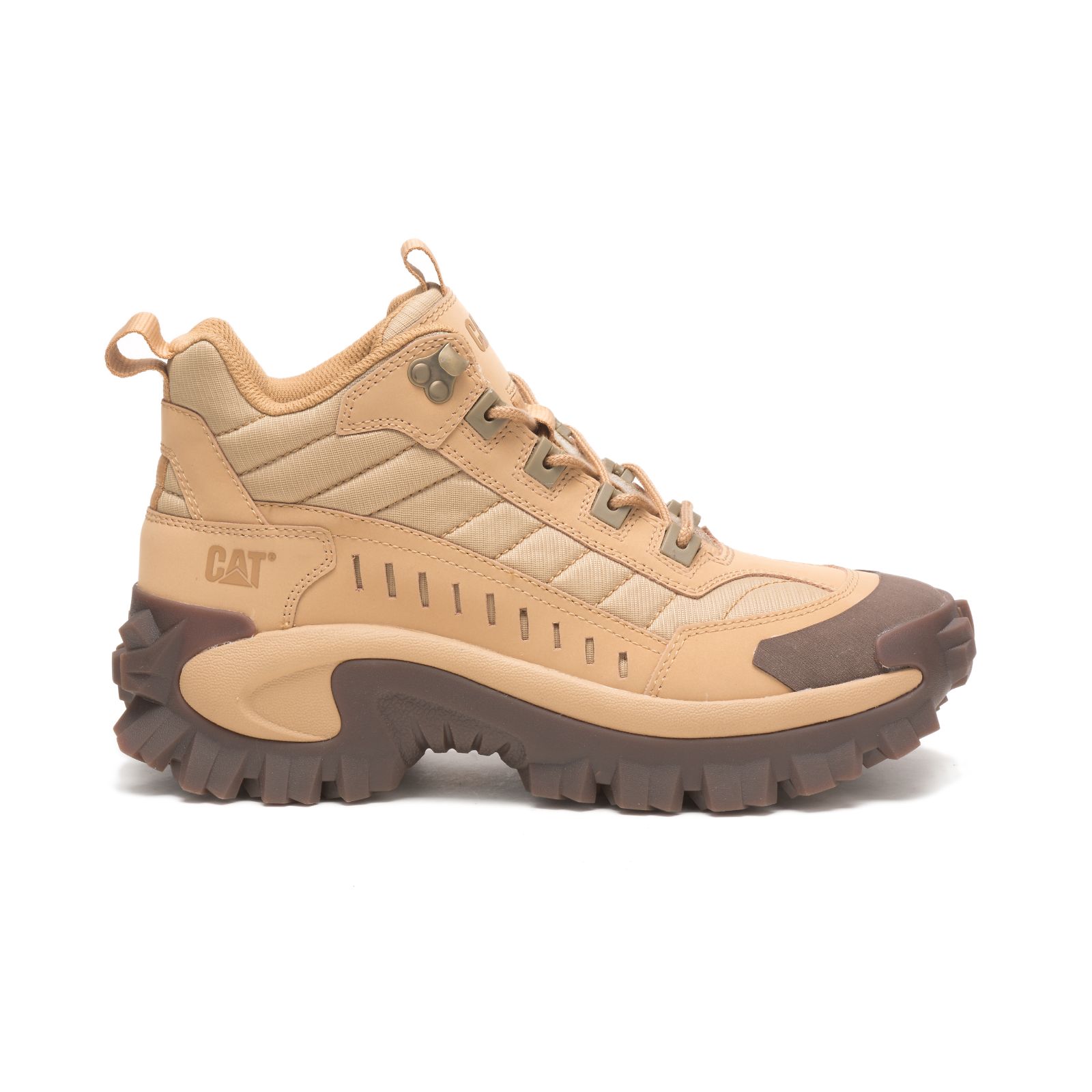 Khaki Caterpillar Intruder Mid Women's Sneakers | Cat-507324