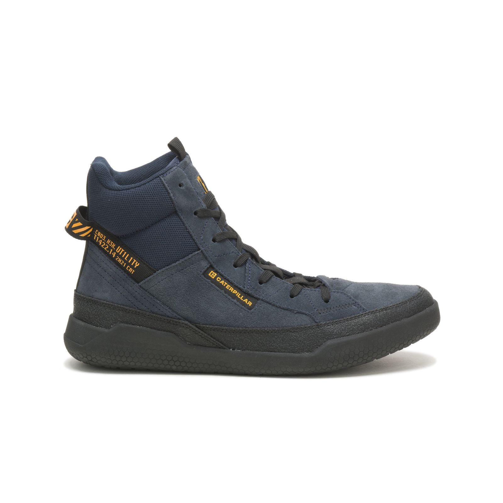 Navy/Black Caterpillar Code Hex Hi Utility Women's Sneakers | Cat-065917