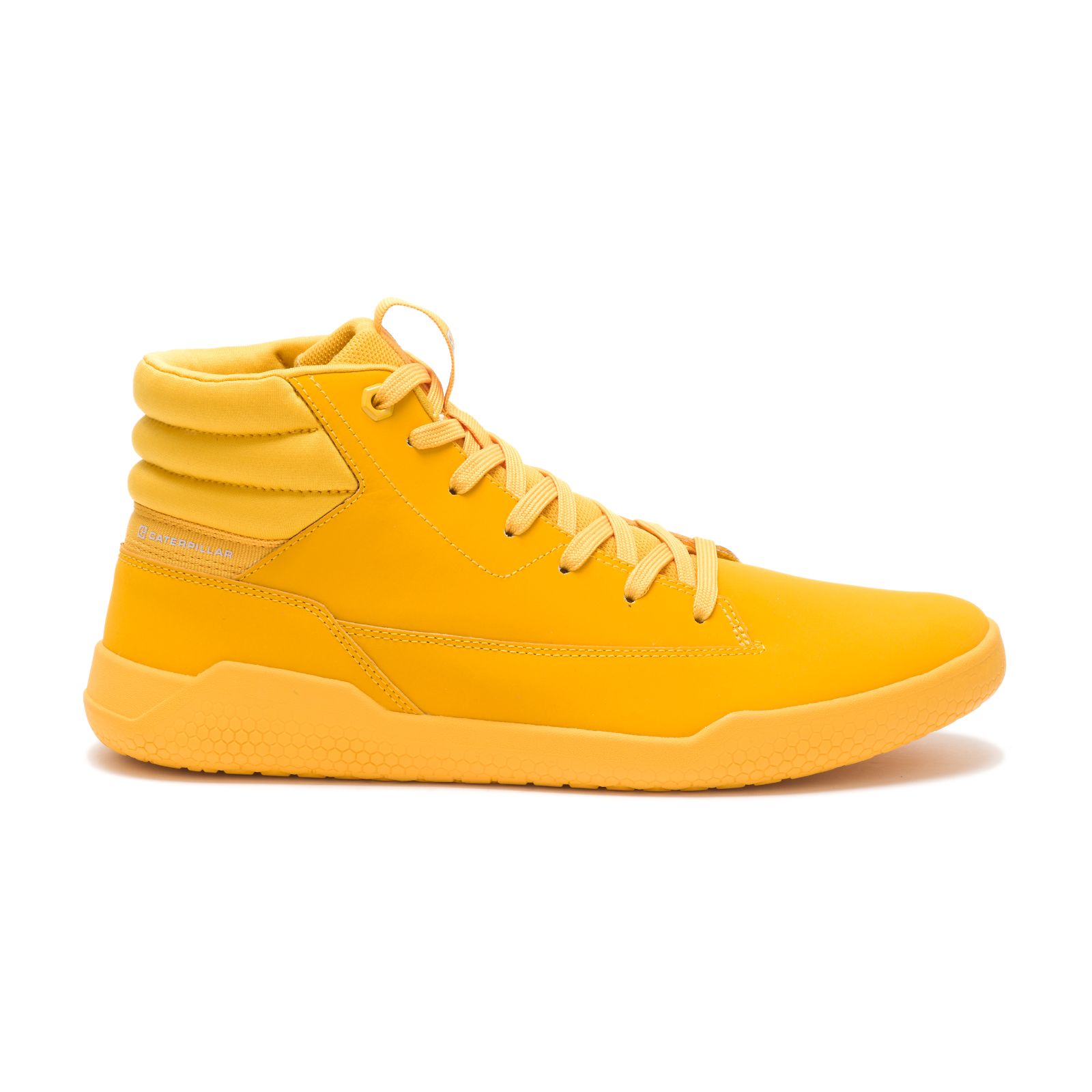 Yellow Caterpillar Code Hex Hi Men's Sneakers | Cat-025941