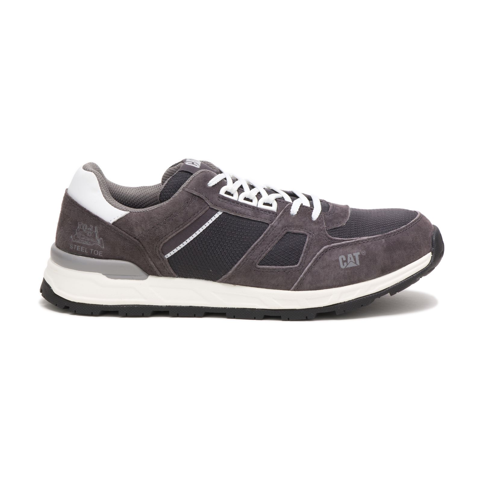 deep grey Caterpillar Woodward Steel Toe Men's Sneakers | Cat-687943